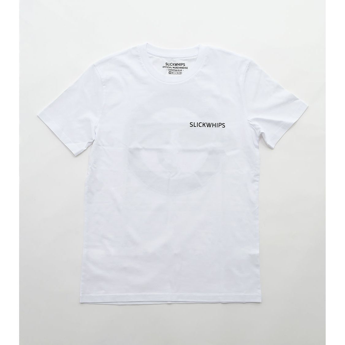 Slickwhips Smiley Adults T-Shirt in White