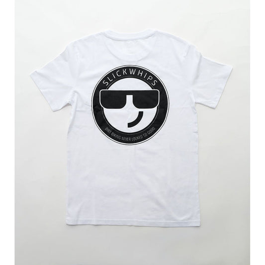 Slickwhips Smiley Adults T-Shirt in White