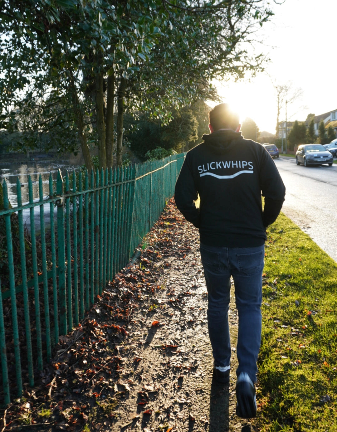 Slickwhips Adults Hoodie in Black