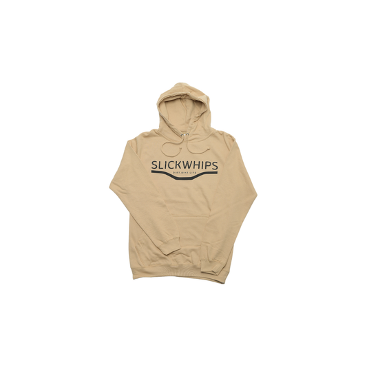 Slickwhips Adults Ride Premium Hoodie in Sand