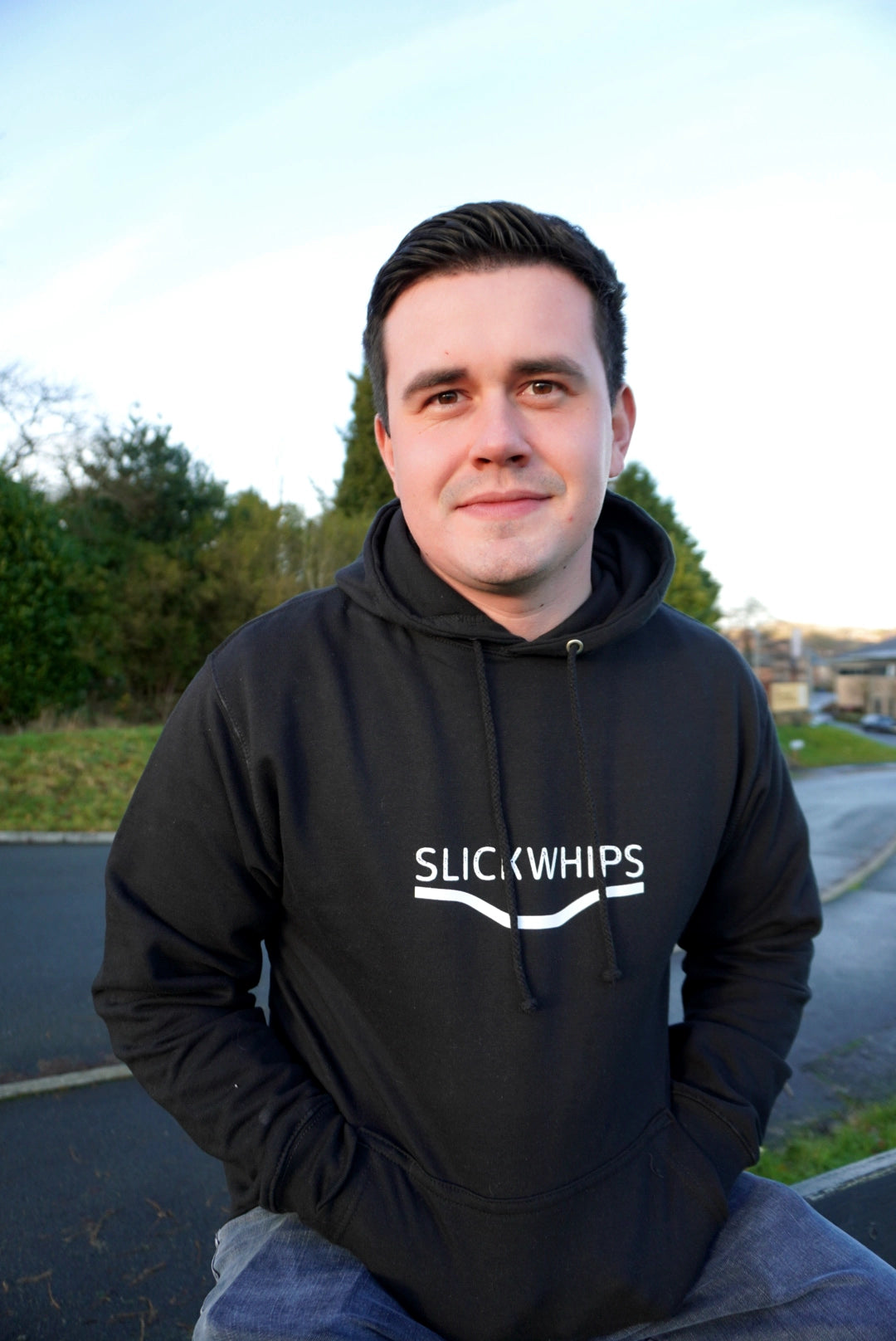 Slickwhips Adults Hoodie in Black